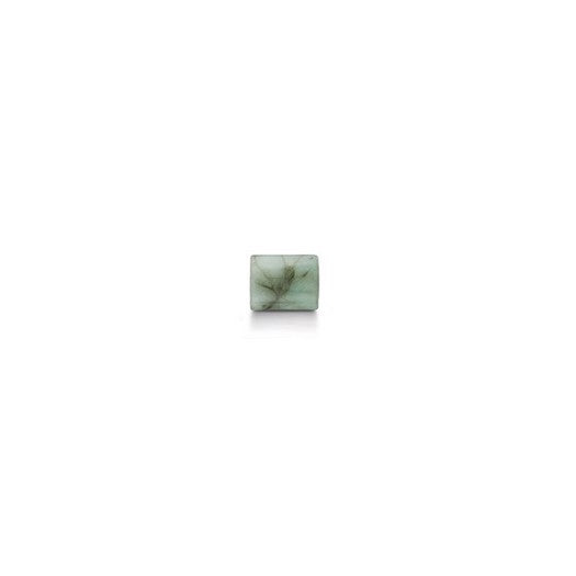 Green Emerald perle fra Mads Z Black Sun i ægte smaragd – rektangulær grøn ædelsten.